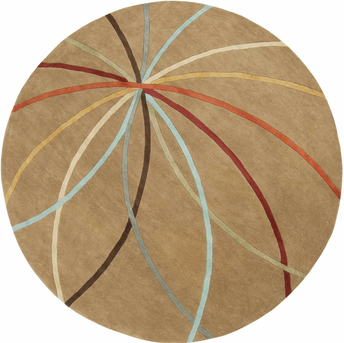 Davison Brown Geometric Modern Wool Rug, photo 8 of 15