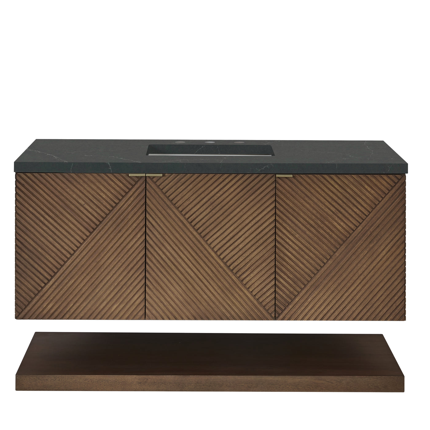 James Martin Marcello 48" Floating Single Bathroom Vanity, Chestnut, view 40