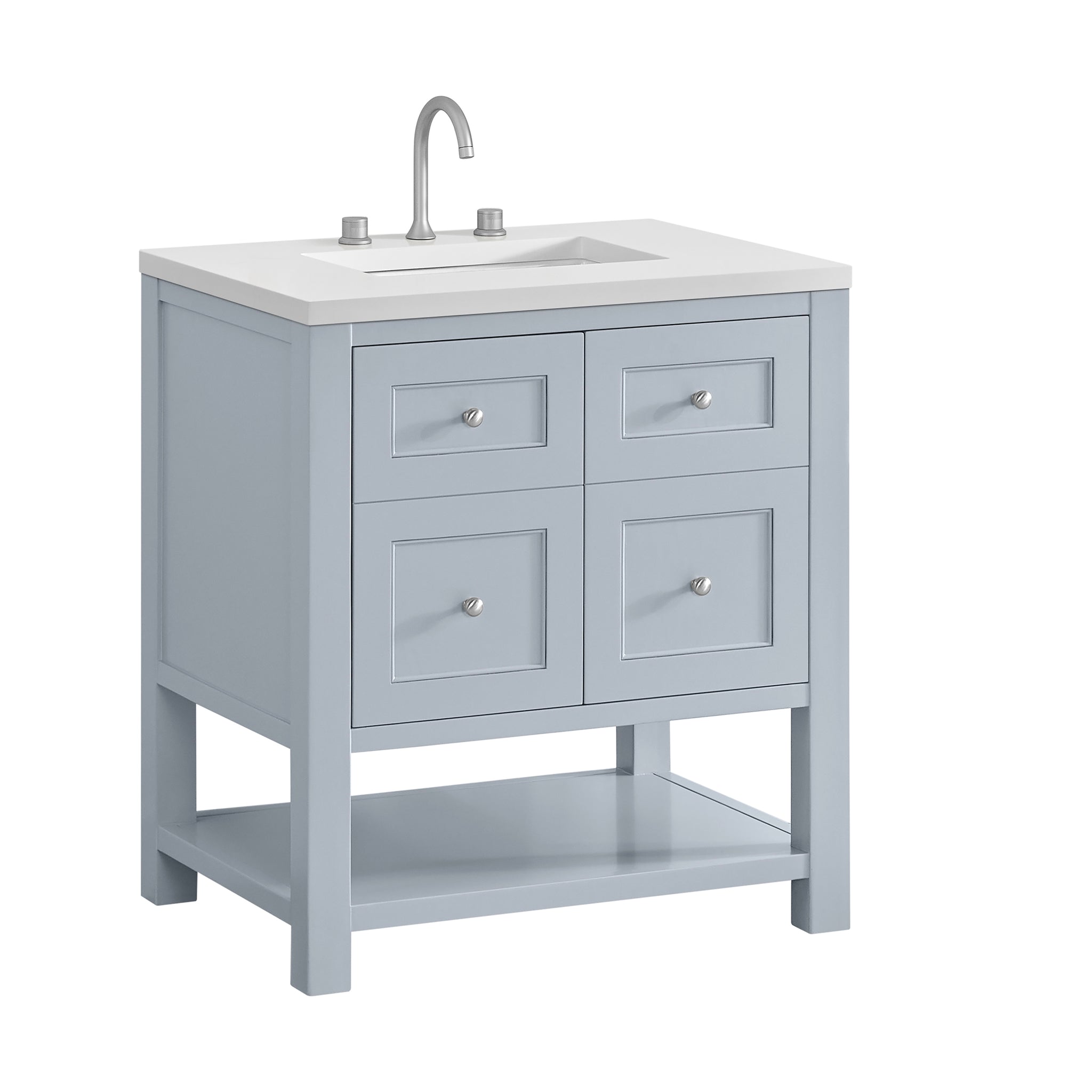 James Martin Breckenridge 30" Single Bathroom Vanity, Serenity Blue, view 31
