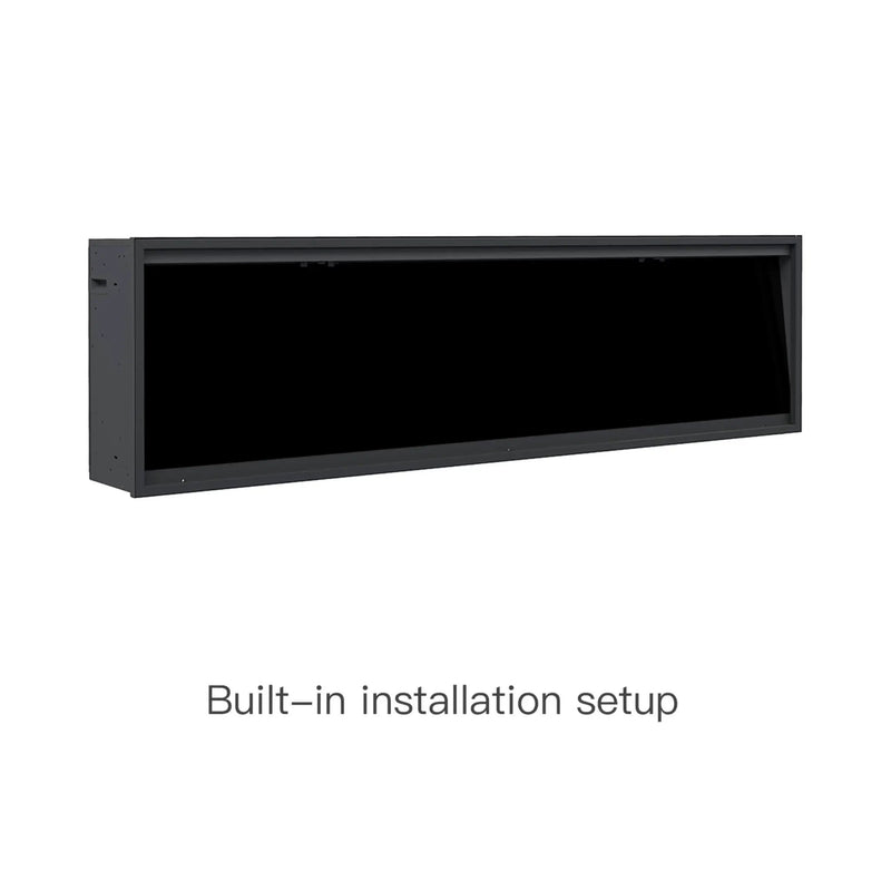 Dynasty Allegro 58-Inch Smart Linear Electric Fireplace With Heater Timer Settings [DY-BFM58] (SAK23948) by SAKSBY WHOLESALE