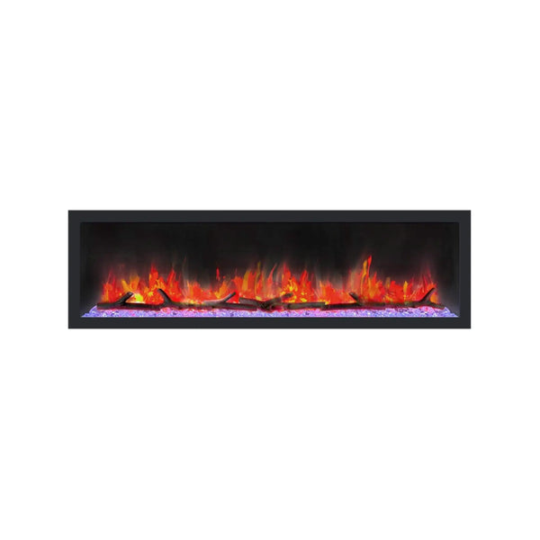Dynasty Cascade 64-Inch Smart Linear Electric Fireplace With Front Facing Heater [DY-BTX64] (SAK15932)