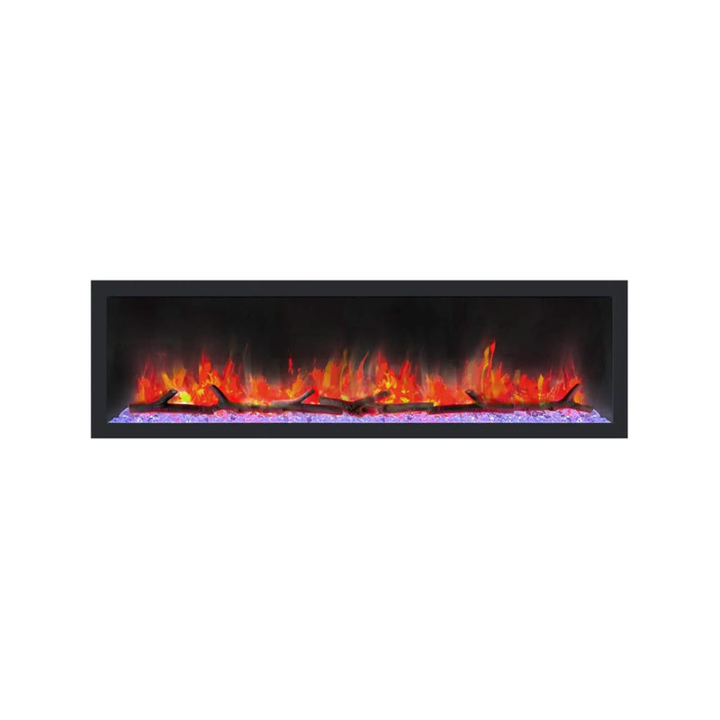 Dynasty Cascade 64-Inch Smart Linear Electric Fireplace With Front Facing Heater [DY-BTX64] (SAK15932) by SAKSBY WHOLESALE