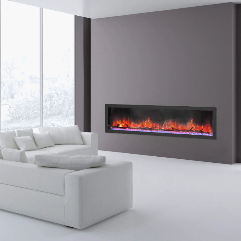 Dynasty Cascade 74-Inch Smart Linear Electric Fireplace [DY-BTX74] (SAK61984) by SAKSBY WHOLESALE