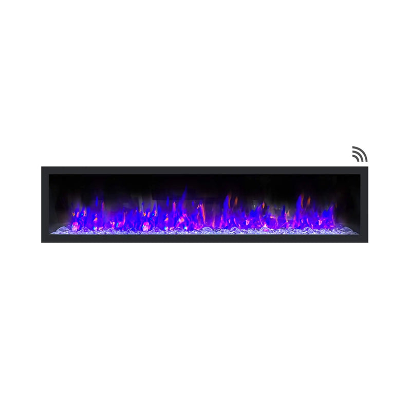 Dynasty Cascade 82-Inch Recessed Linear Electric Fireplace [DY-BTX82] (SAK30567) by SAKSBY WHOLESALE