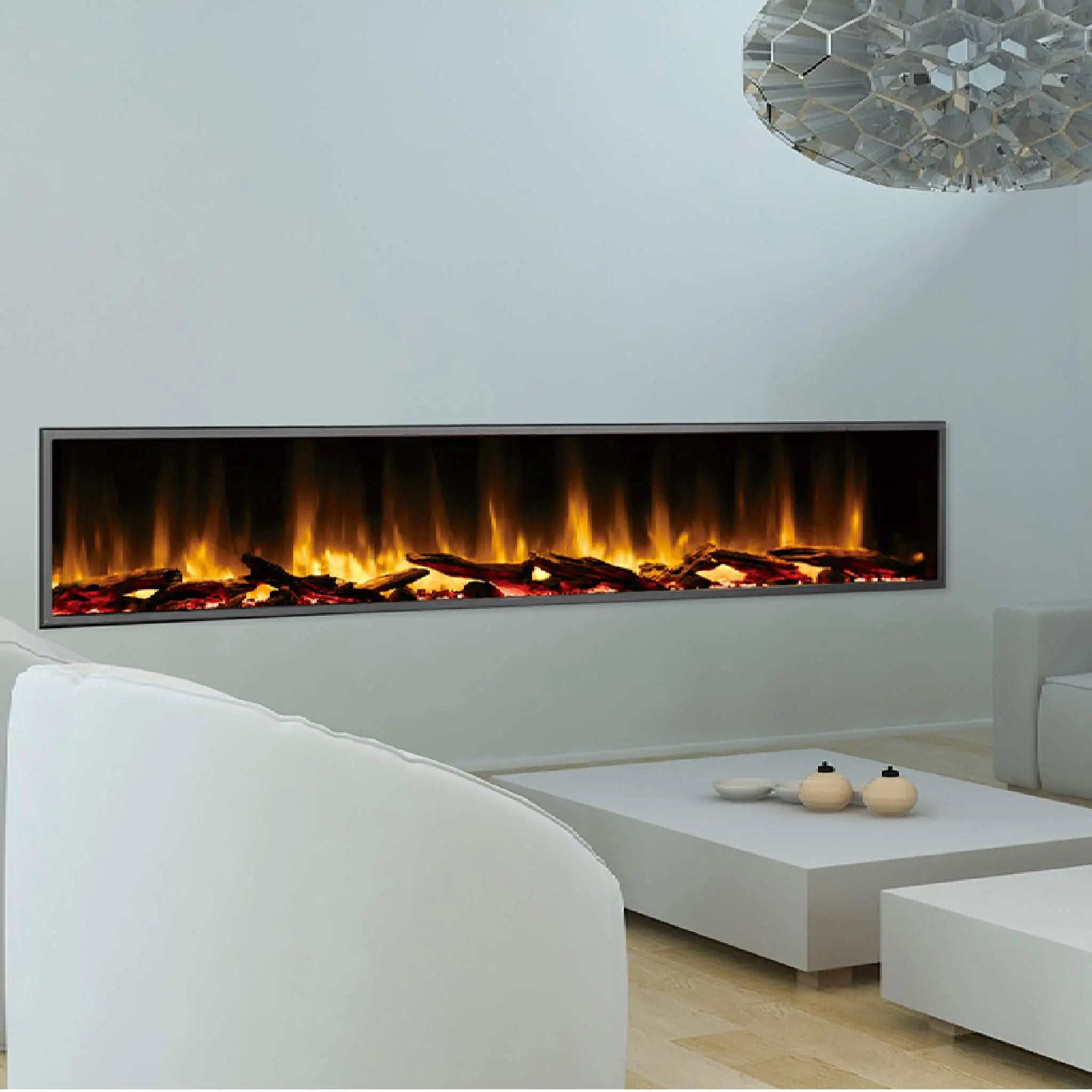 Dynasty Harmony 80-Inch Built-In Smart Linear Electric Fireplace [DY-BEF80] (SAK74516) by SAKSBY WHOLESALE