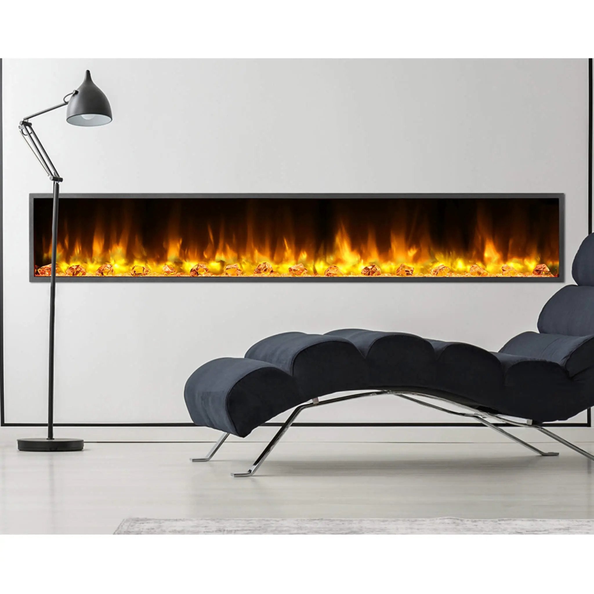 Dynasty Harmony 80-Inch Built-In Smart Linear Electric Fireplace [DY-BEF80] (SAK74516) by SAKSBY WHOLESALE