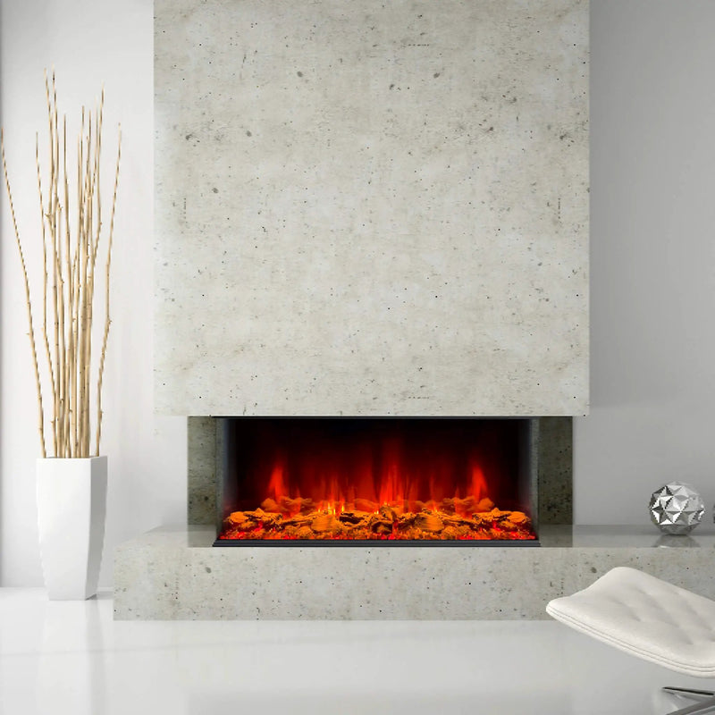 Dynasty Melody 40-Inch Multi-Sided Smart Electric Fireplace With Remote Control [DY-BTS40] (SAK48210) by SAKSBY WHOLESALE