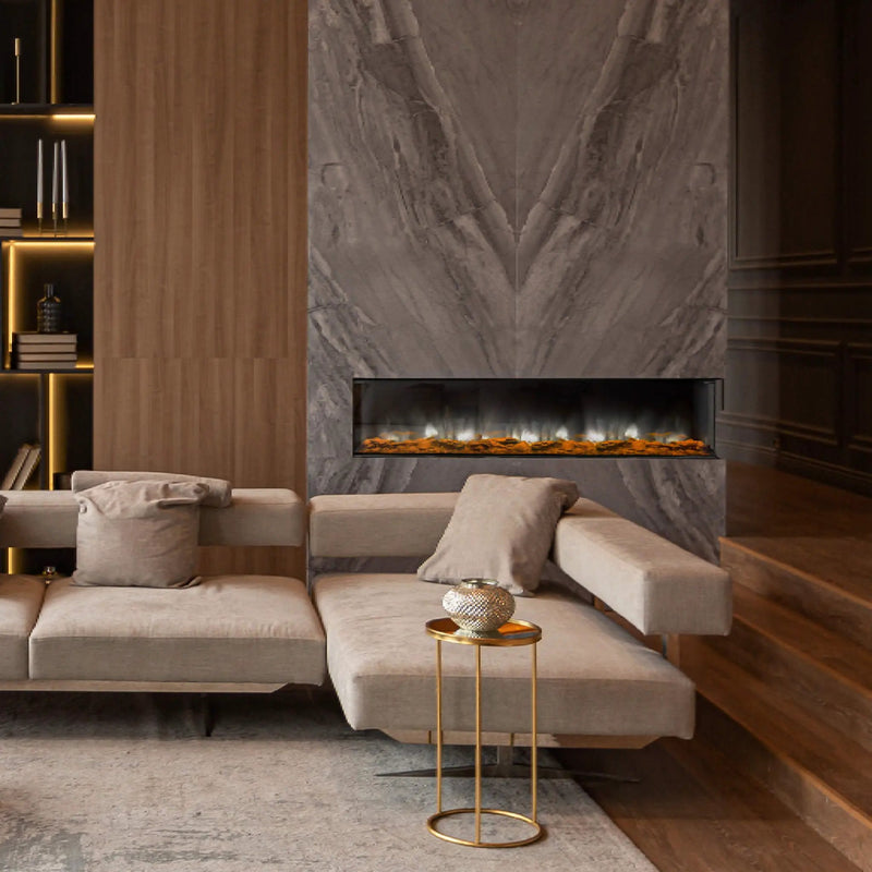 Dynasty Melody 64-Inch Built-In 3 Sided Smart Electric Fireplace [DY-BTS60] (SAK79345) by SAKSBY WHOLESALE