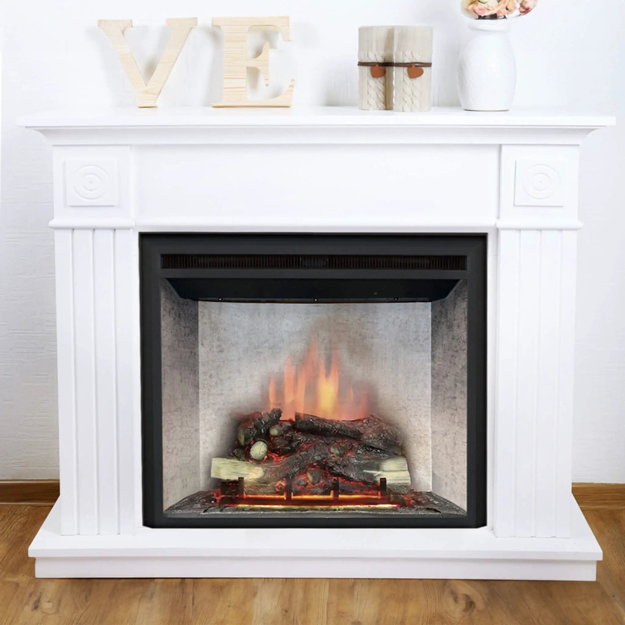 Dynasty Presto 40-Inch Built-In Electric Firebox Insert With Adjustable Flame Settings [DY-FI40D] (SAK40157) by SAKSBY WHOLESALE