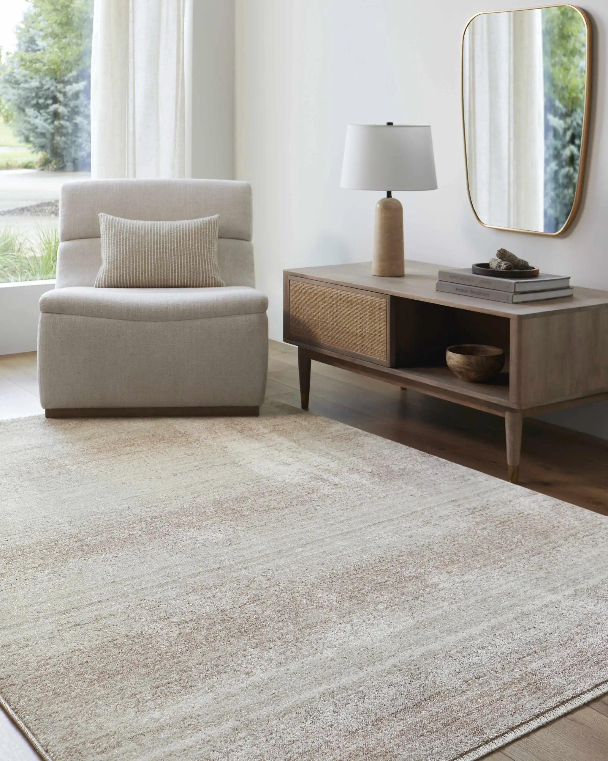 Uzima Beige Area Rug - Clearance by Boutique Rugs
