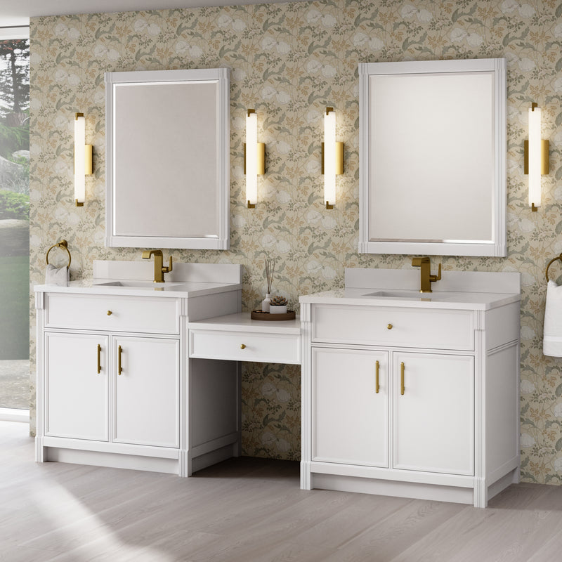 James Martin Bellshire 96" Single Bathroom Vanity, Bright White, view 4