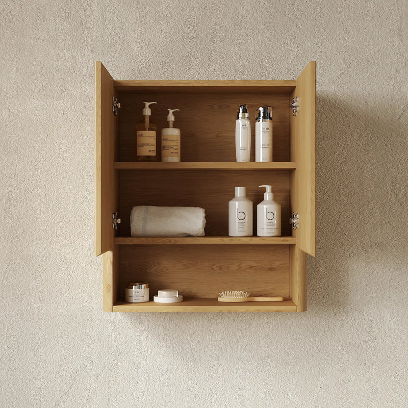 ZULA 26" Wall-Mounted Striped Bathroom Cabinet by HouseOfZazla
