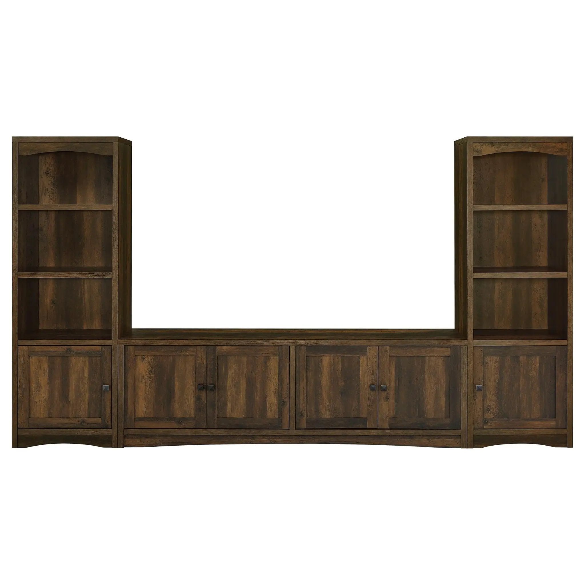 Lunetta - 3 Piece TV Stand With Media Towers - Pine Wood by HouseOfZazla