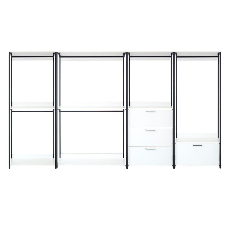 Fiona - Walk-In Closet System, Freestanding - White by HouseOfZazla