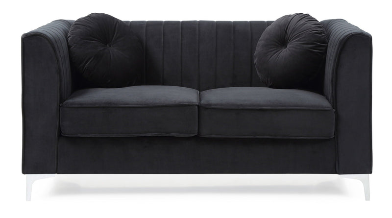 Glam Styled Micro Suede Loveseat by HouseOfZazla