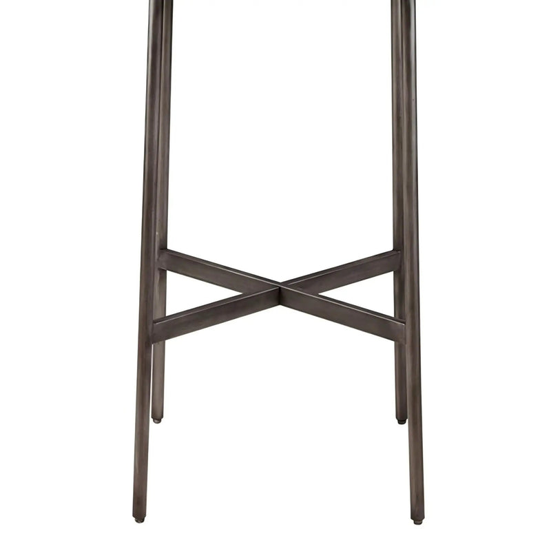 Renu - Round Bar Table With Industrial Charm - Light Brown by HouseOfZazla