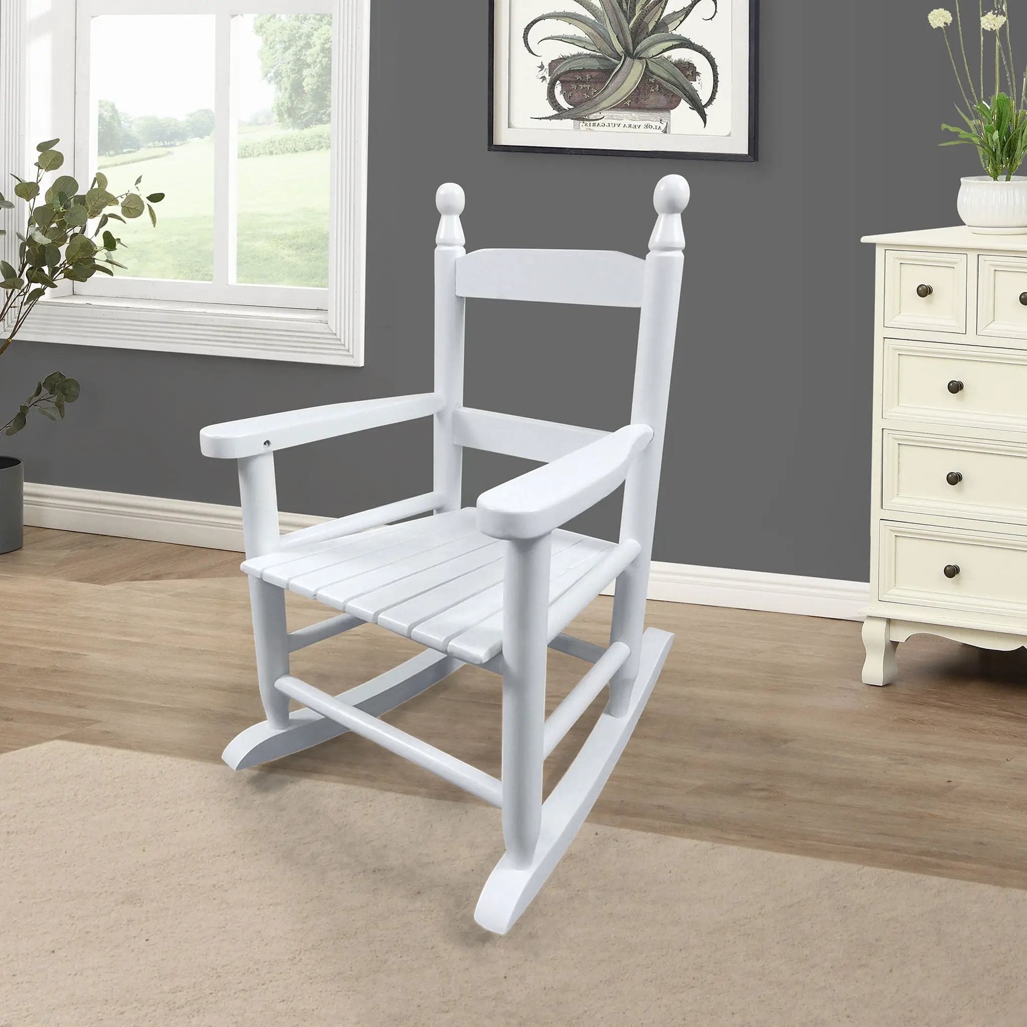 Children's Rocking Chair Indoor Or Outdoor, Suitable For Kids, Durable by HouseOfZazla