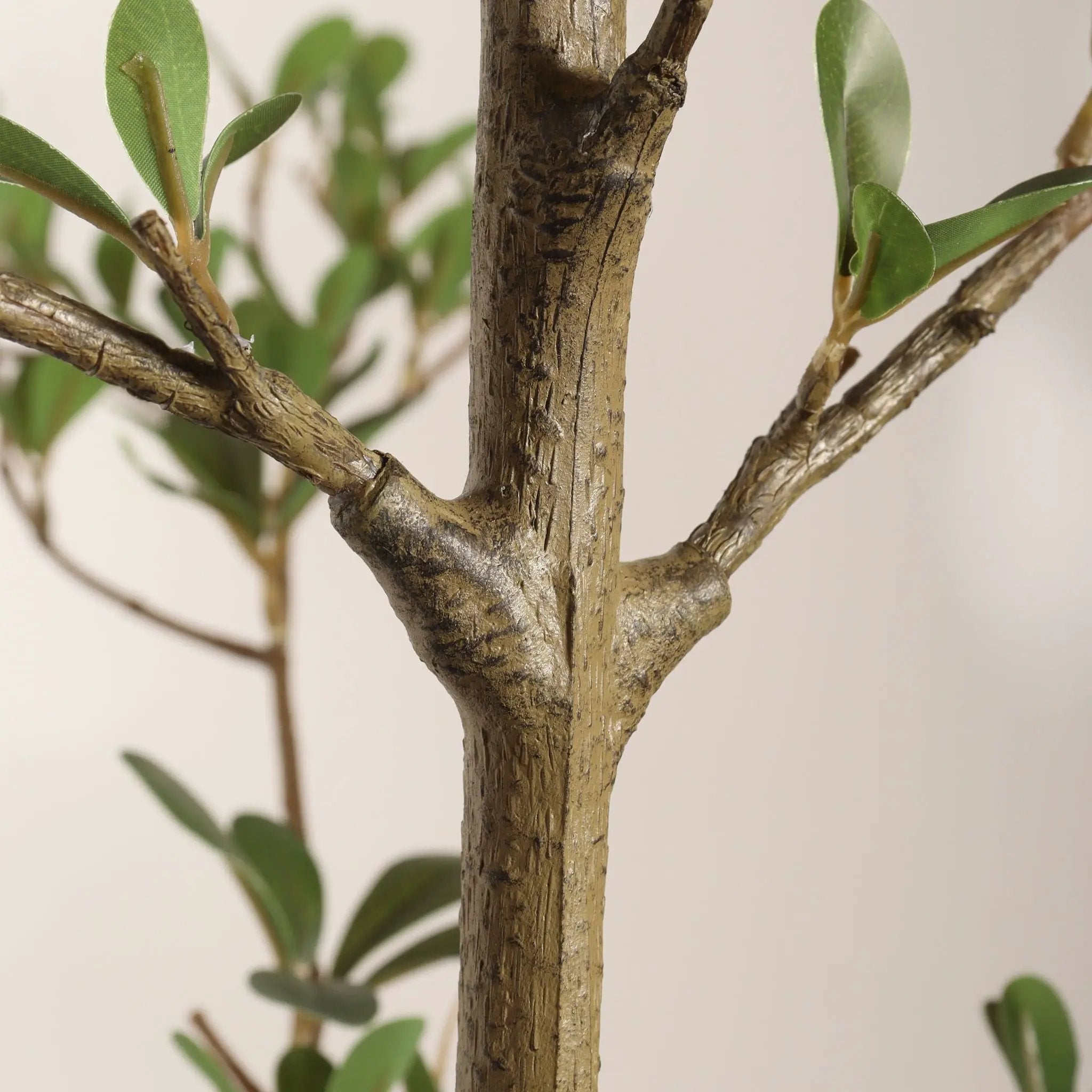 7Ft Artificial Olive Tree With Pot, Realistic Tall Fake Plant For Indoor Decoration - Green Leaves by Unique Piece Furniture