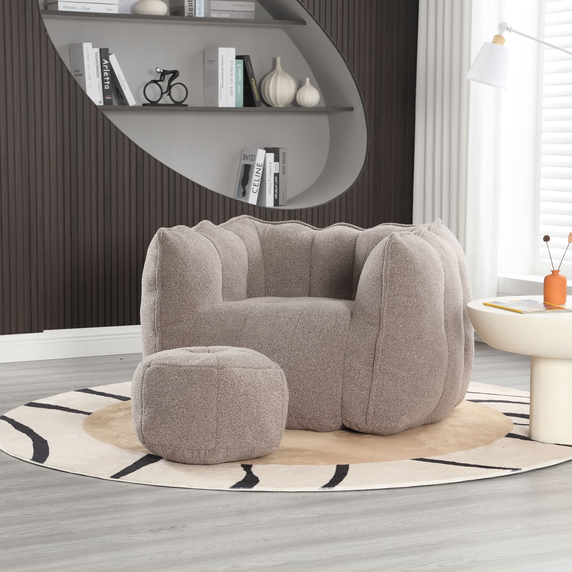 Soft Bean Bag Chair With High Resilient Foam by HouseOfZazla