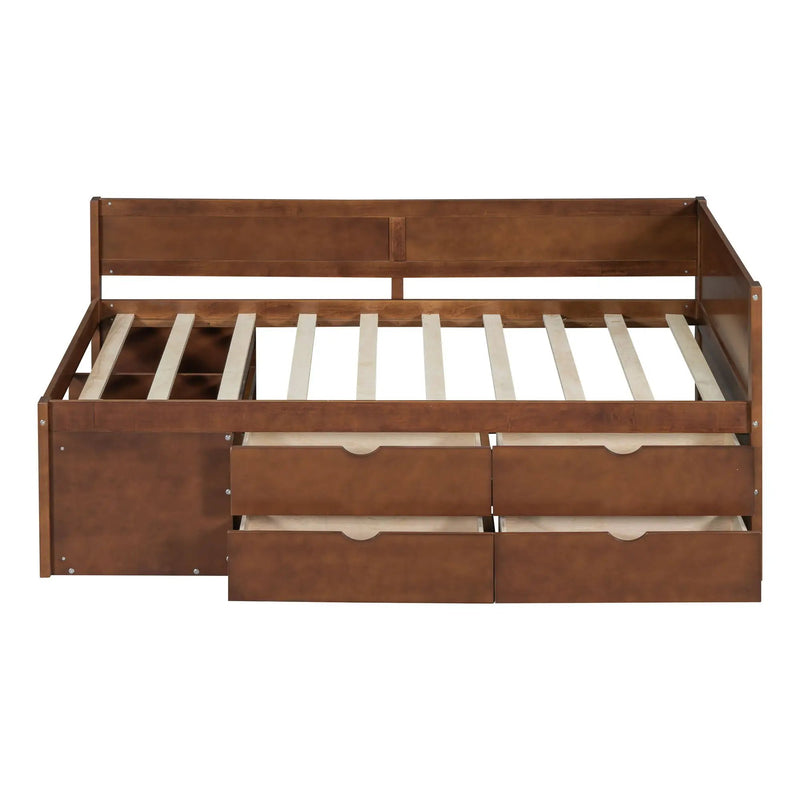 Daybed With Drawers And Shelves by HouseOfZazla