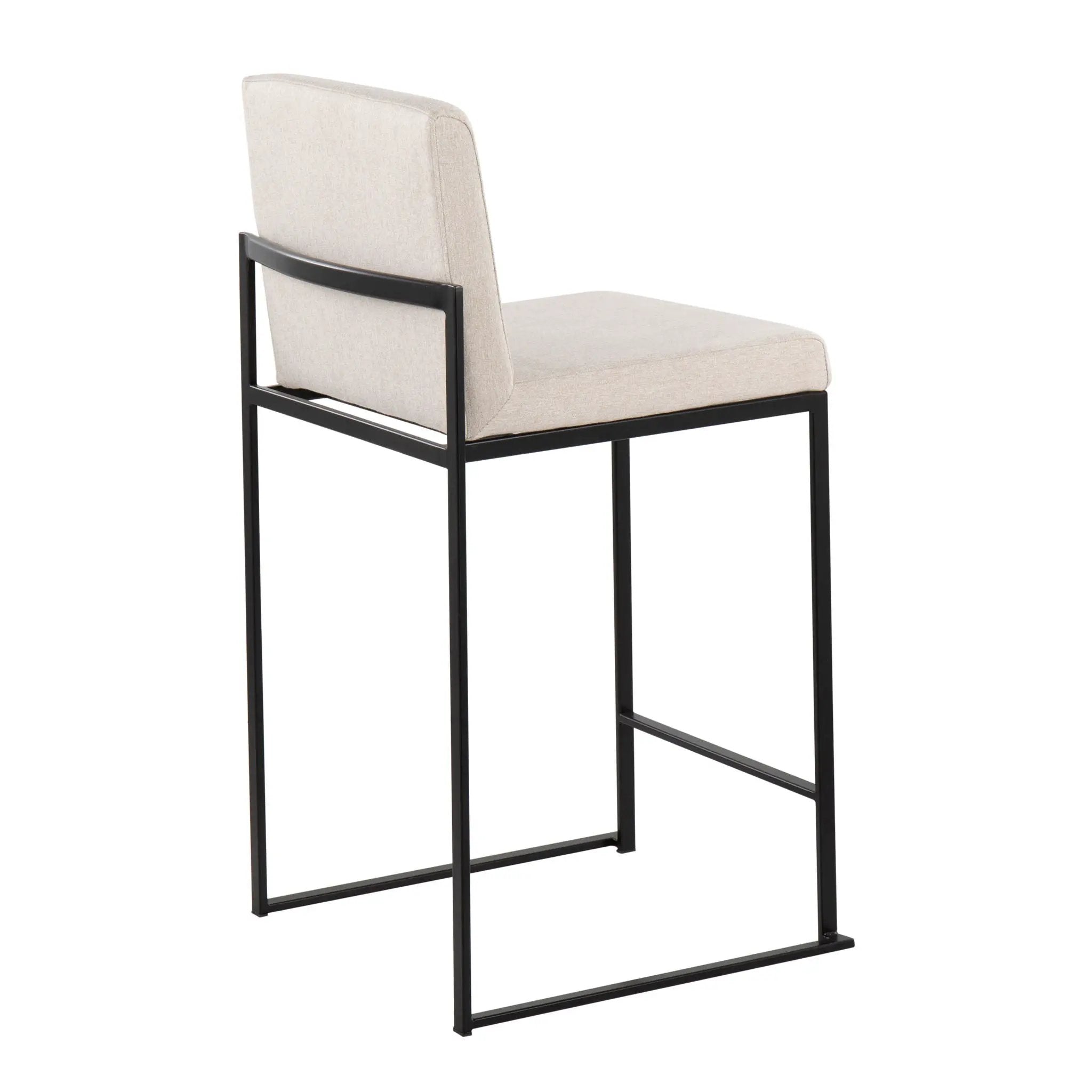 Fuji - Contemporary Modern Elegance, High Back Counter Stool by HouseOfZazla