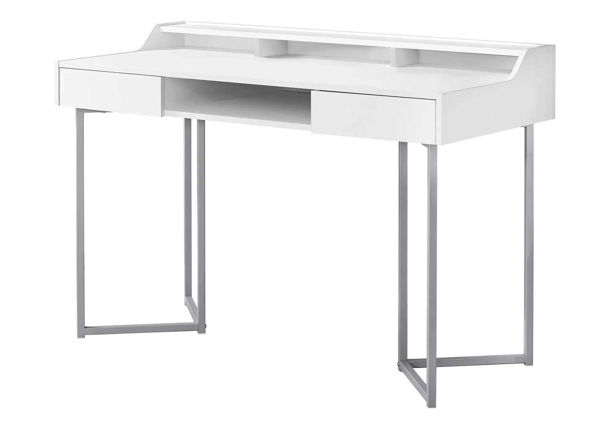 Computer Desk For Home Office, Ample Storage, Contemporary & Modern by HouseOfZazla