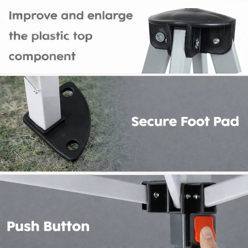 Outdoor 10x 10Ft Pop Up Gazebo Canopy Tent with Removable Sidewalls by HouseOfZazla