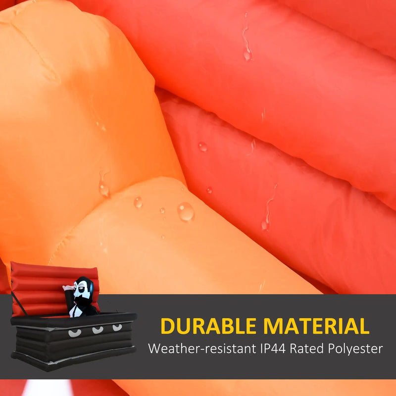 Vampire and Giant Coffin Halloween Inflatable Decoration by HouseOfZazla