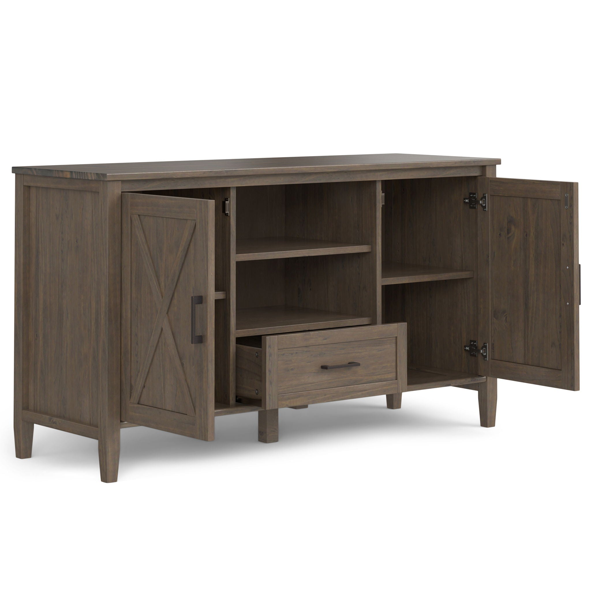 Ela - Medium TV Stand - Smoky Brown by HouseOfZazla