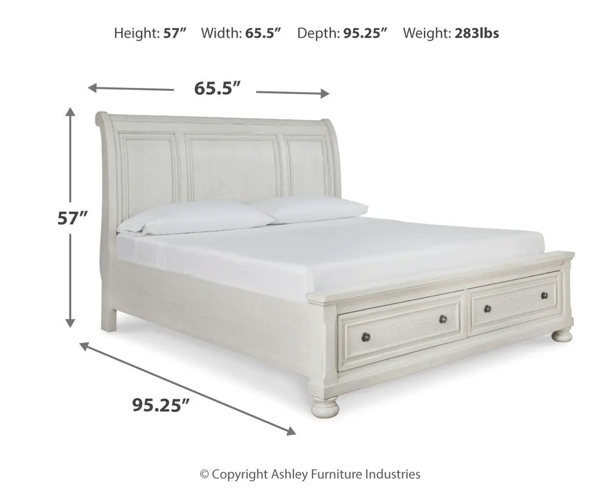 Robbinsdale - Sleigh Bed by Unique Piece Furniture