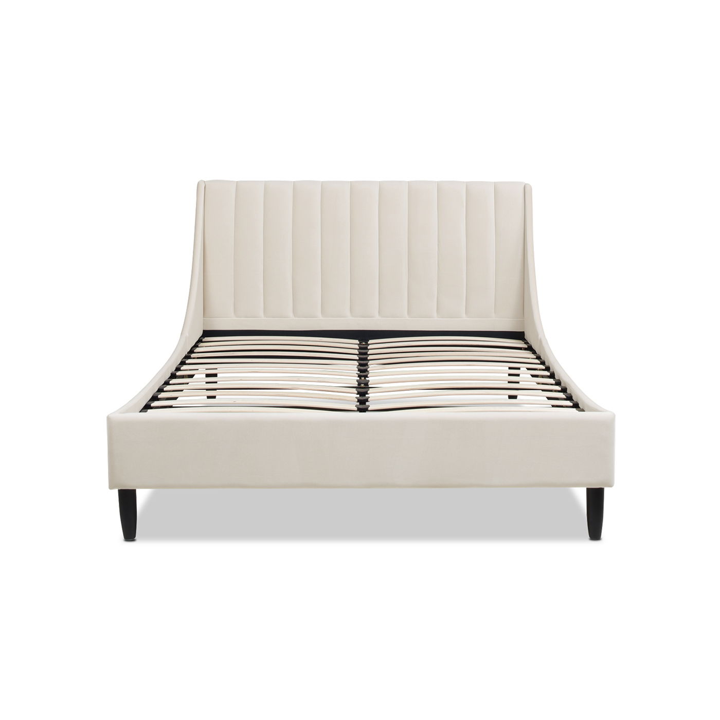 Aspen - Vertical Tufted Modern Headboard Platform Bed Set by HouseOfZazla