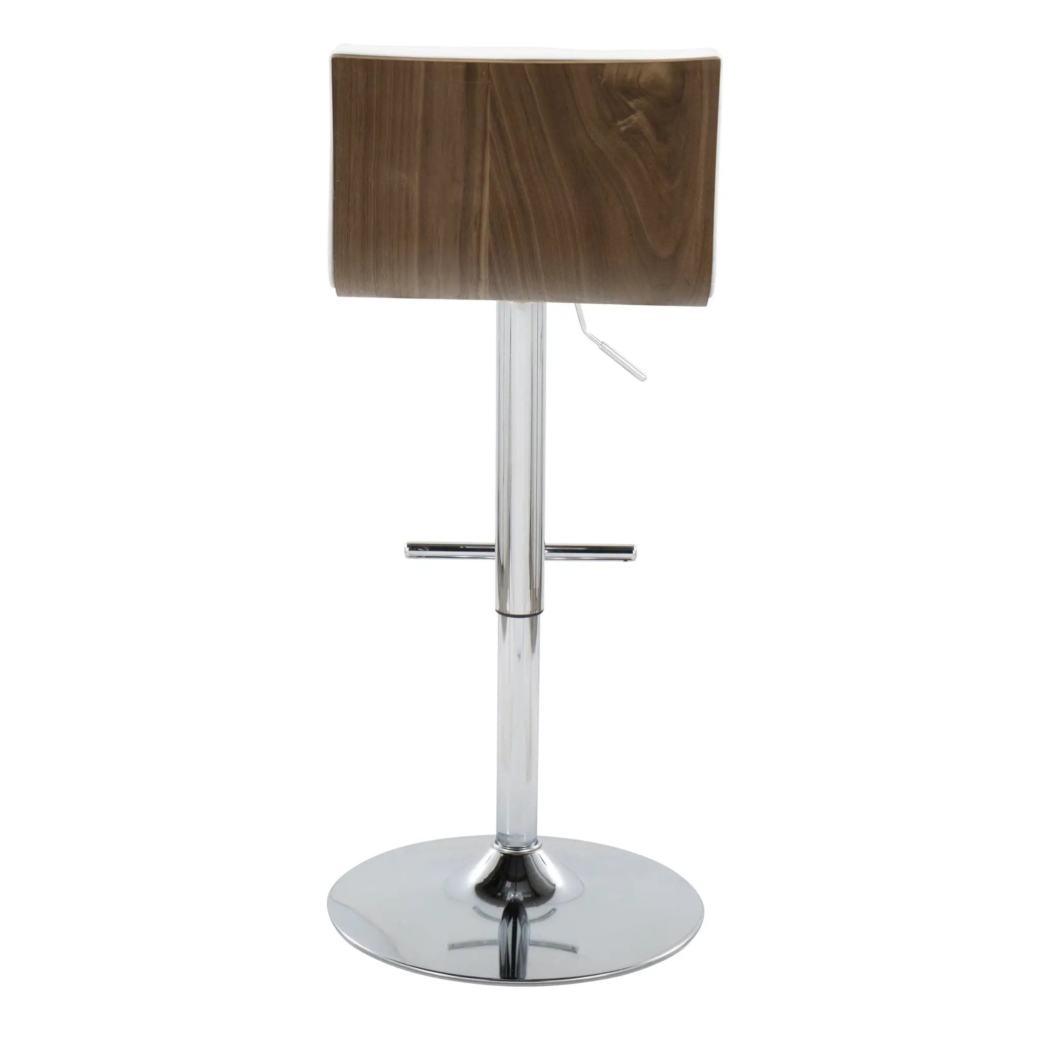 Mason - Contemporary Adjustable Barstool & Swivel With Straight T Footrest (Set of 2) by Unique Piece Furniture