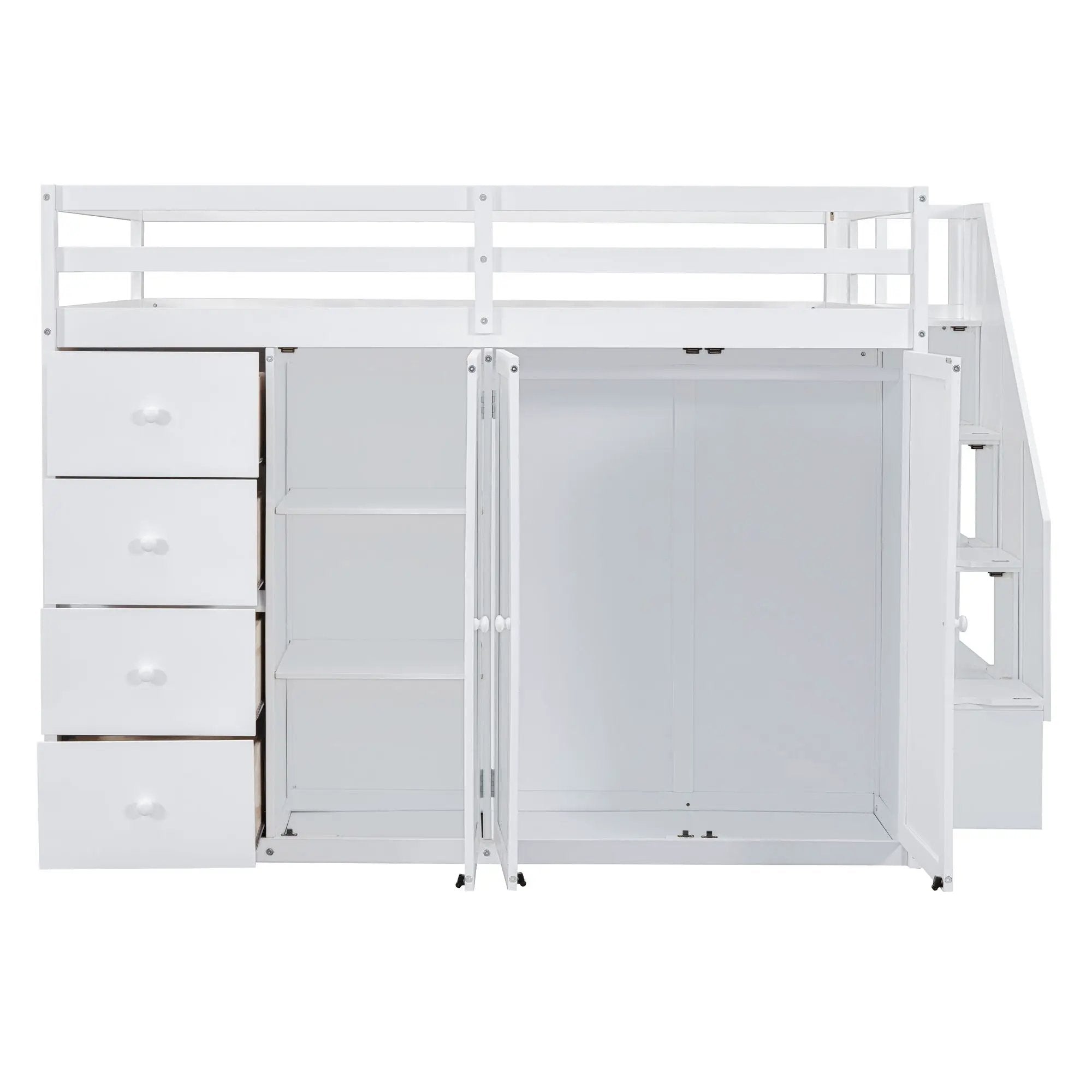 Loft Bed With Built In Wardrobes, Cabinets And Drawers by Unique Piece Furniture