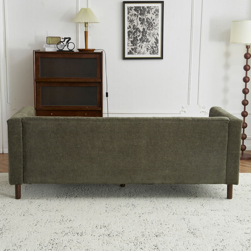 Upholstered Sofa Modern 3 Seater Sofa Couch With Tufted Design For Living Room by HouseOfZazla