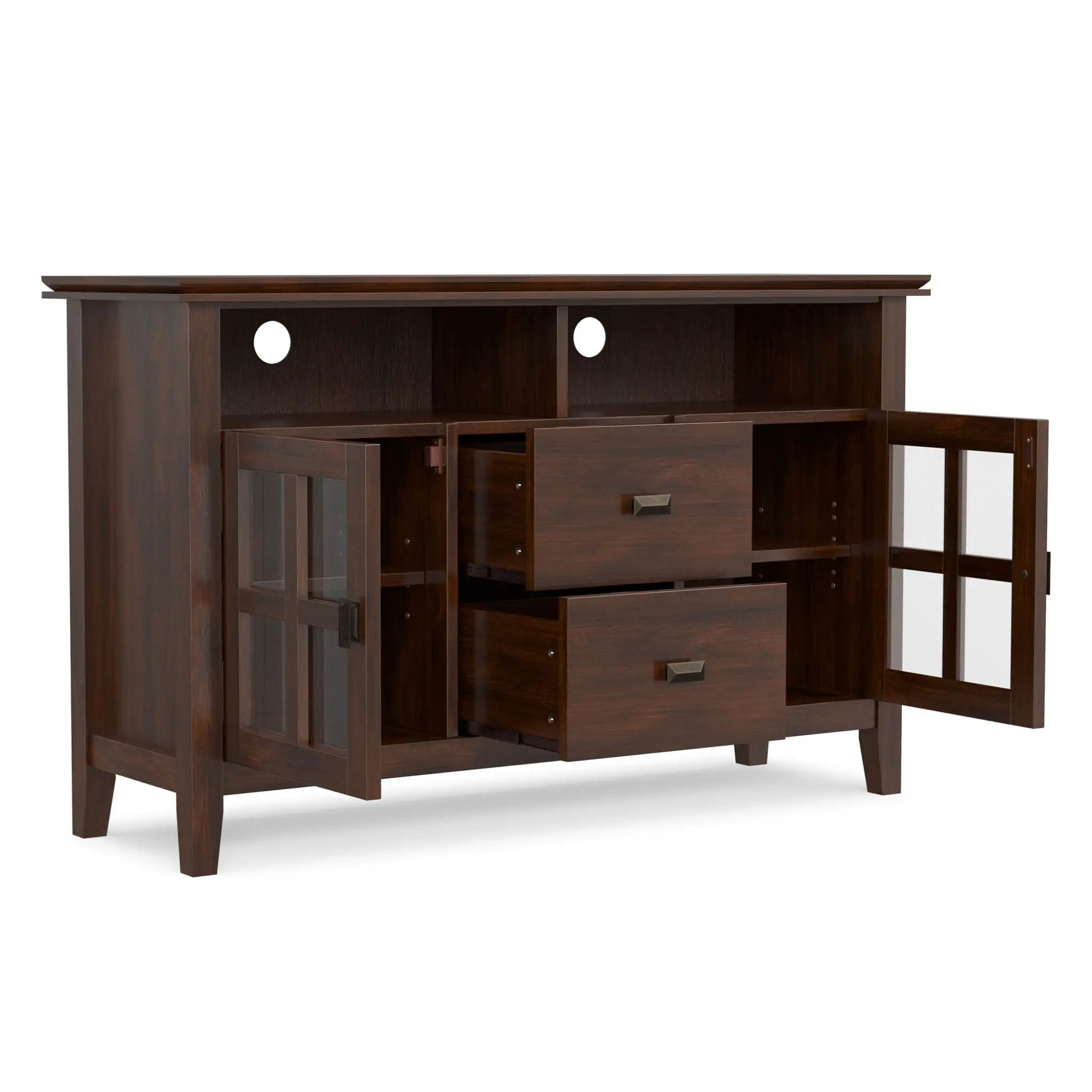 Artisan - TV Media Stand, Handcrafted - Russet Brown by Unique Piece Furniture