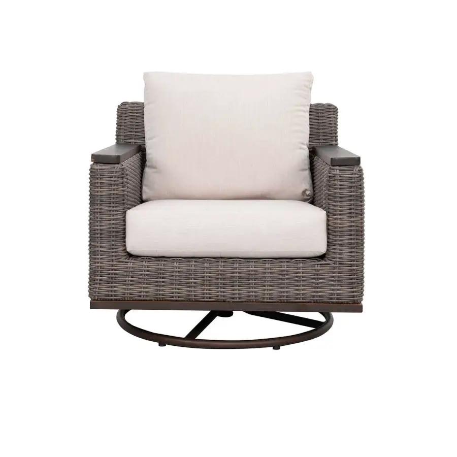 Beaufort 4-Piece Wicker Sofa Set with Swivel Rocking Chairs by Outdoor-USA®