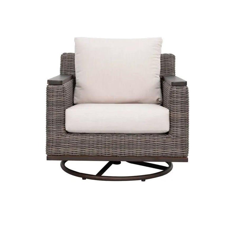 Beaufort 4-Piece Wicker Sofa Set with Swivel Rocking Chairs by Outdoor-USA®