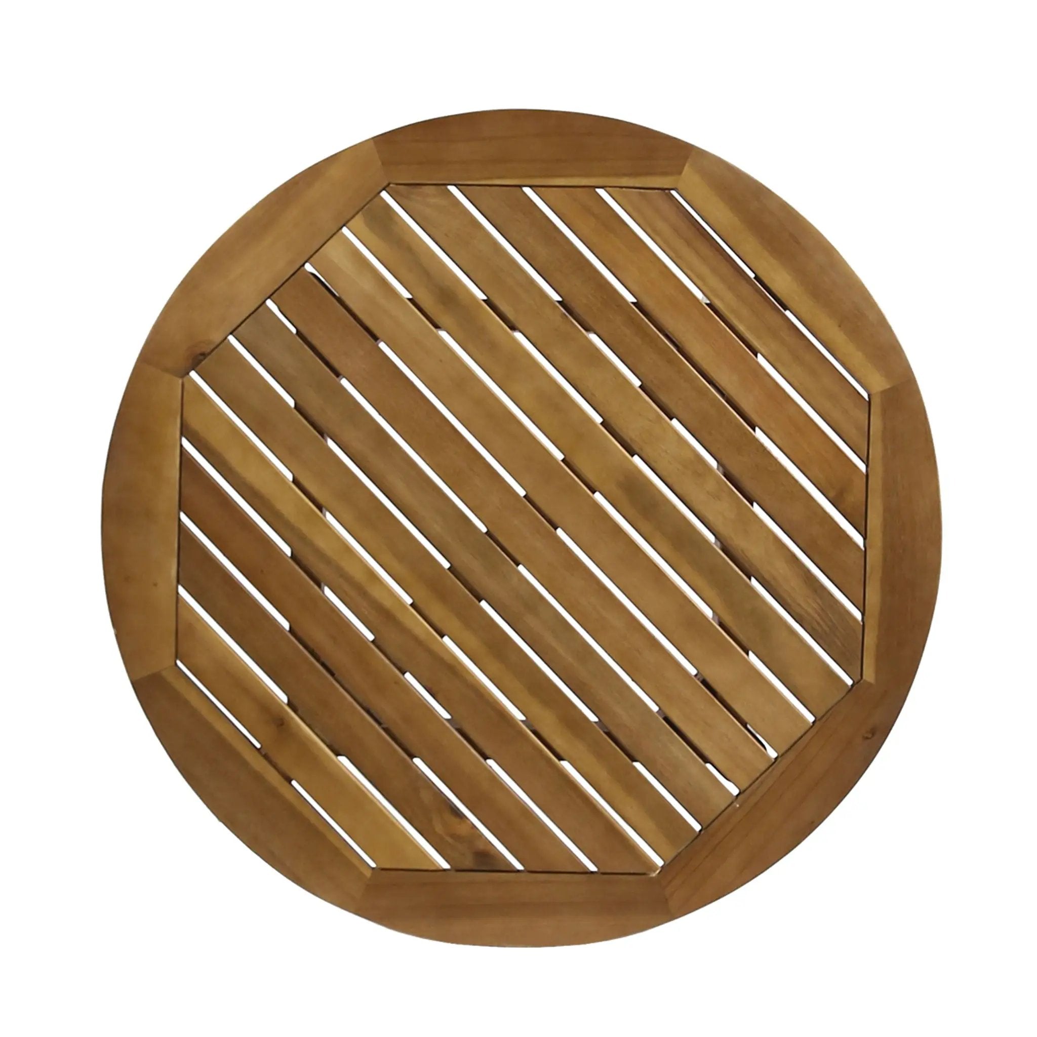 Stamford Modern Outdoor Bistro Table with Water-Resistant Teak by HouseOfZazla