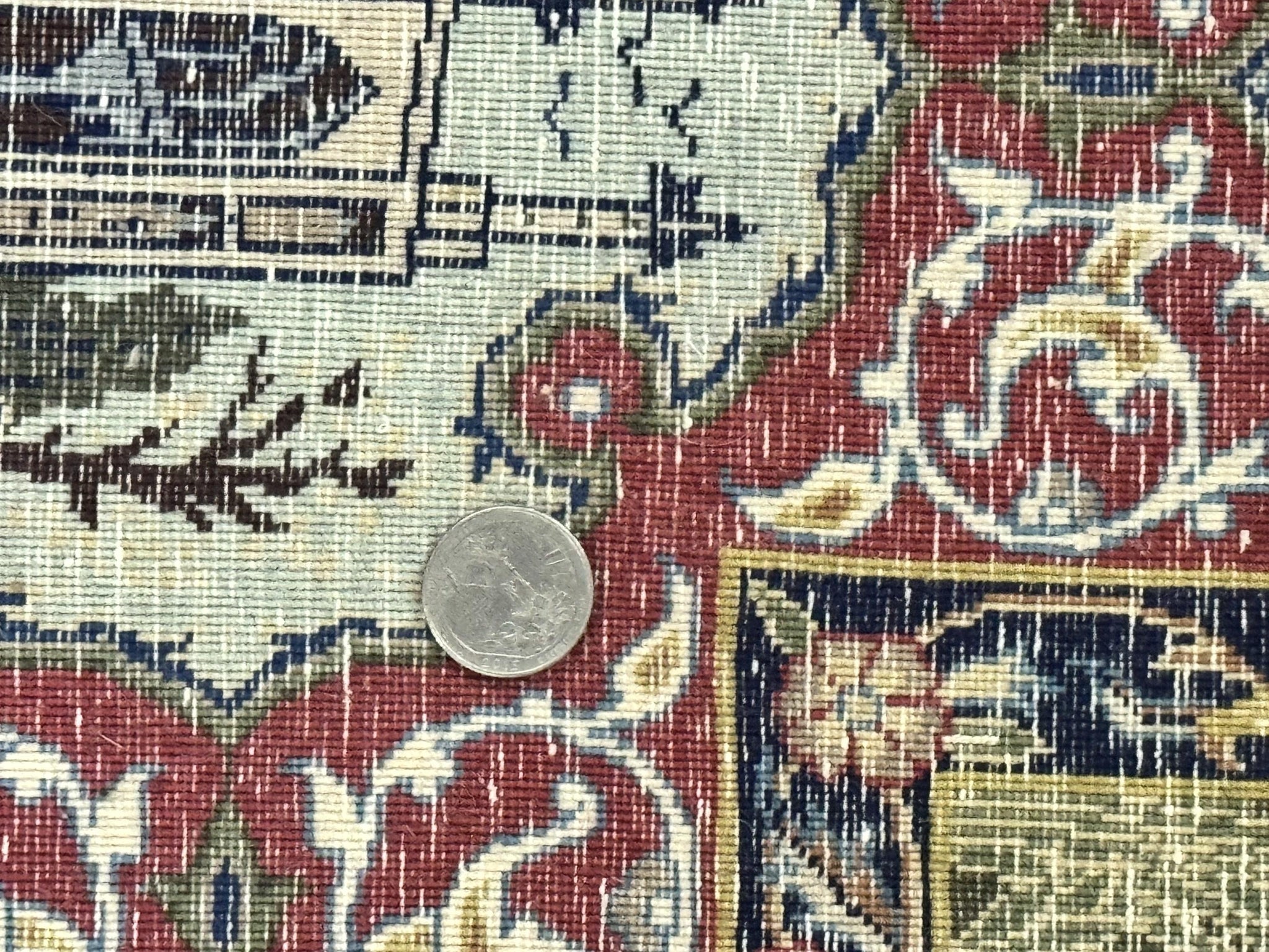 Persian Isfahan Pictorial Rug 3.6 x 5.7, Very Fine 400 KPSI, Historical Buildings, Signed By Masterweaver, Handmade by Jewel Rugs