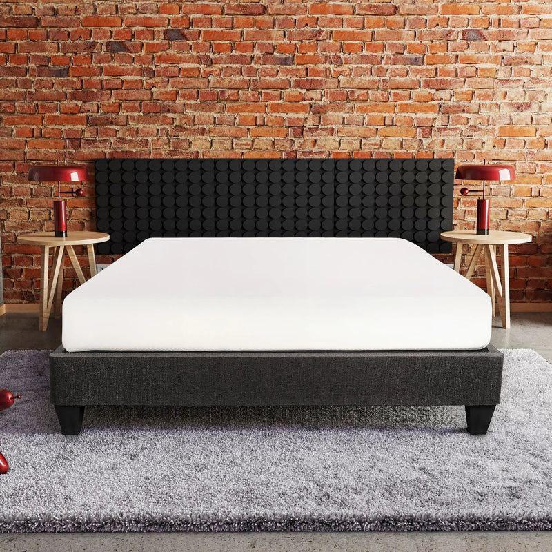 14" Upholstered Platform Bed Base, Mattress Foundation by Unique Piece Furniture