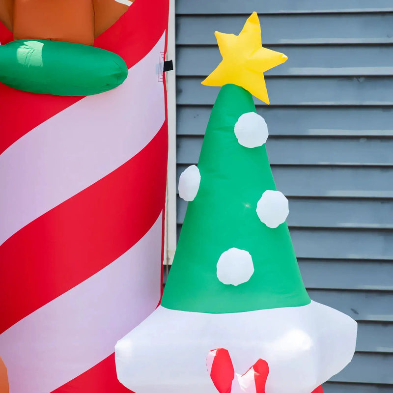 10ft Christmas Inflatables Candy Castle by HouseOfZazla