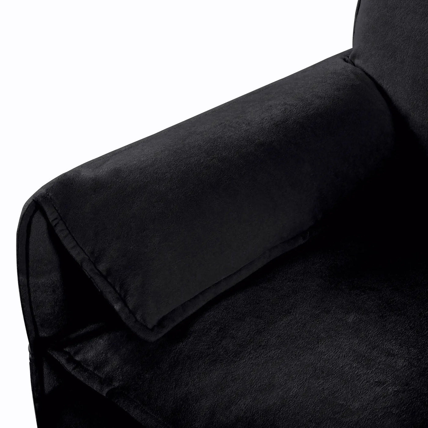 Oversized Chair With Movable Ottoman, Soft Upholstered Lounge Chair by HouseOfZazla