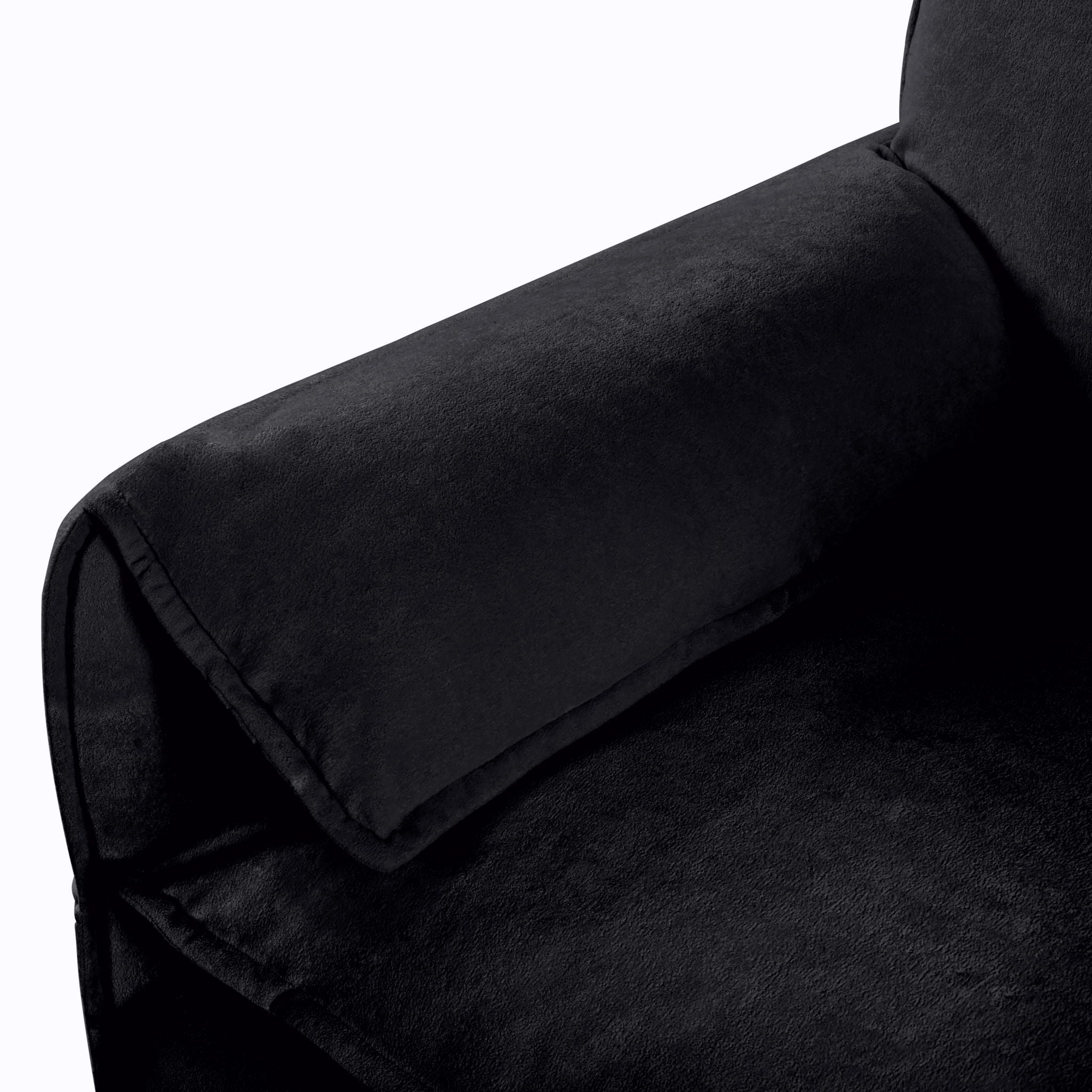Oversized Chair With Movable Ottoman, Soft Upholstered Lounge Chair by HouseOfZazla