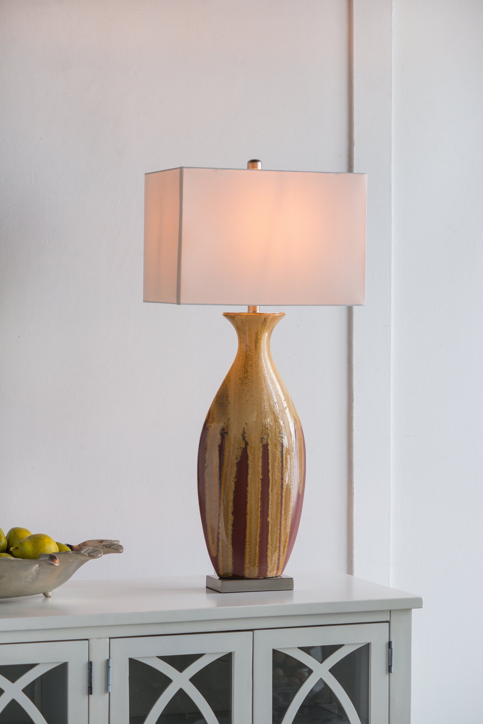 16x10.5x36 In Ceramic Table Lamp by HouseOfZazla