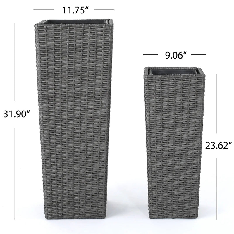 Rattan Flower Pot Set by HouseOfZazla