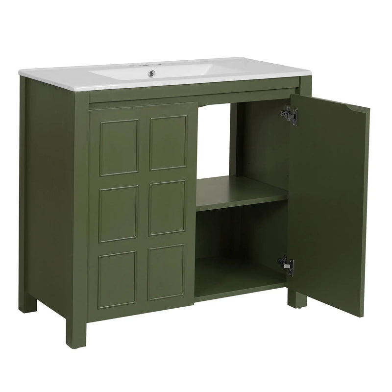 Bathroom Vanity Organizer With Sink, Combo Cabinet Set, Bathroom Storage Cabinet