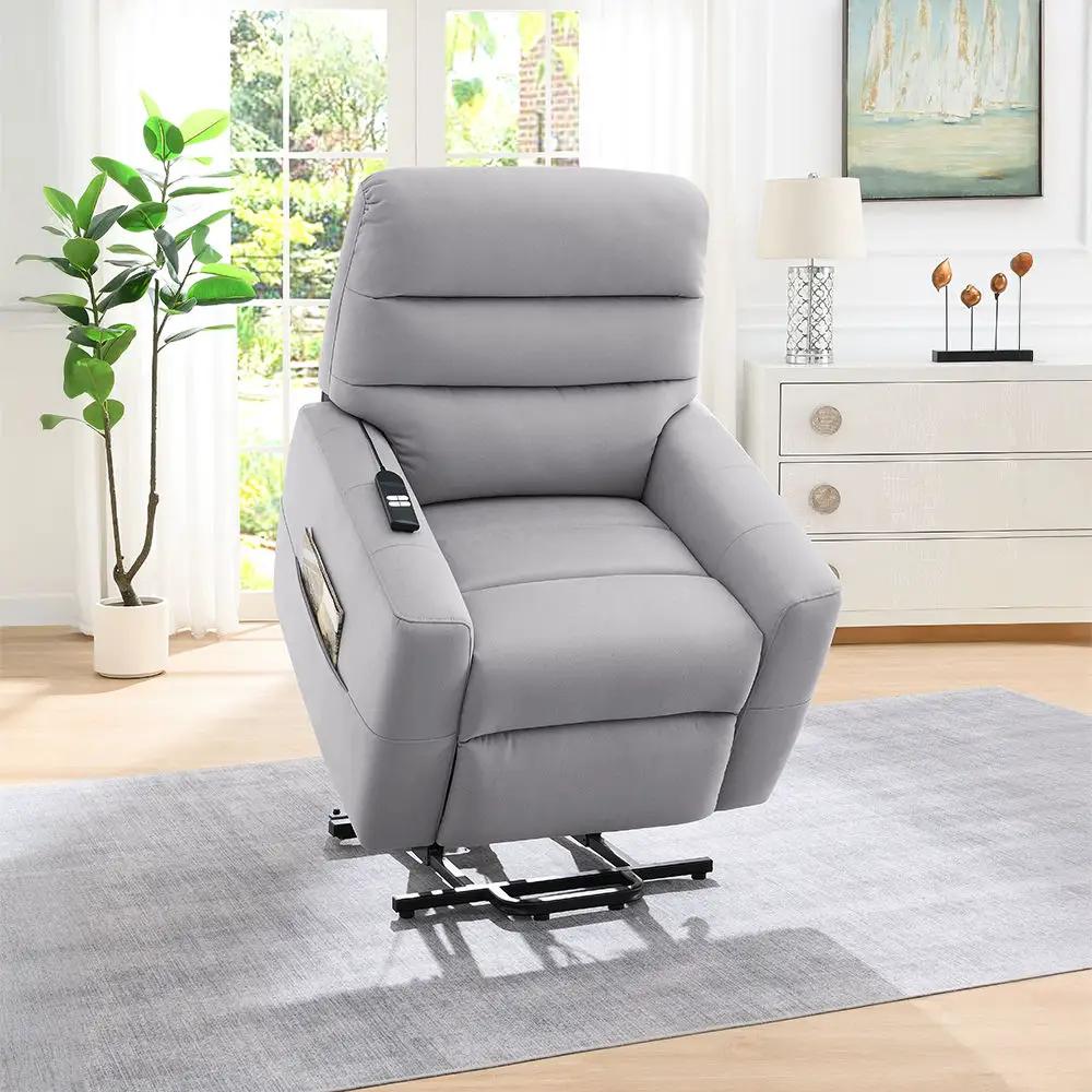 Freddie - Power Motion Recliner With Lift - Gray by Unique Piece Furniture