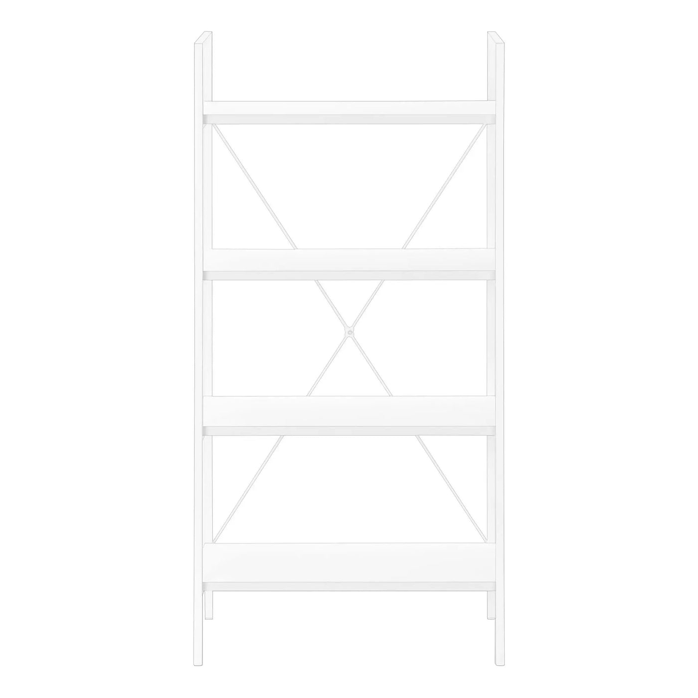 Bookshelf, Bookcase, 4 Tier, Office, Bedroom, Contemporary, Modern by Unique Piece Furniture