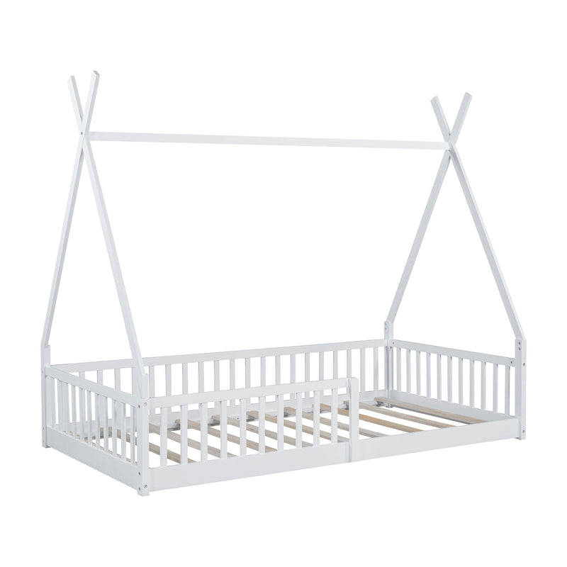 House Shaped Design Bed With Fence