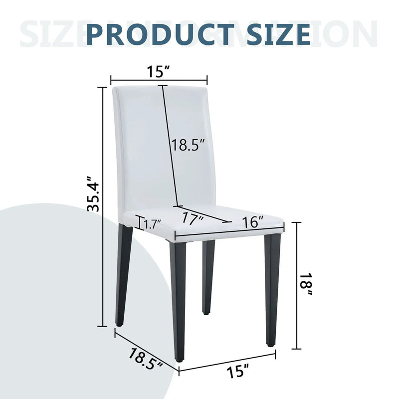 Versatile Dining Chairs With Comfortable Design And Metal Legs